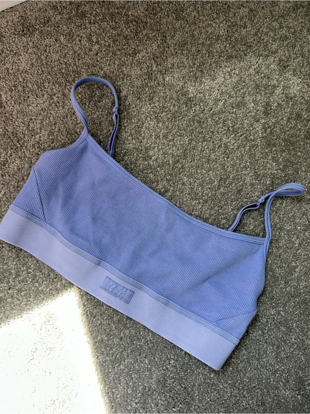 SKIMS Lavender Ribbed Bralette